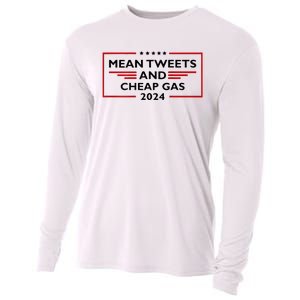 Mean Tweets And Cheap Gas Funny 2024 Pro Trump Cooling Performance Long Sleeve Crew