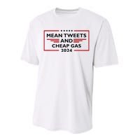 Mean Tweets And Cheap Gas Funny 2024 Pro Trump Performance Sprint T-Shirt