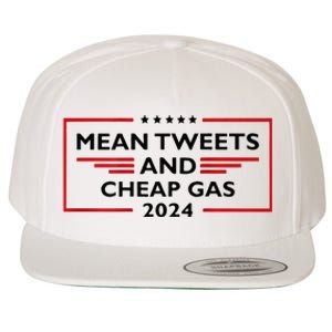 Mean Tweets And Cheap Gas Funny 2024 Pro Trump Wool Snapback Cap