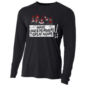 Make Tar And Feathers Great Again Chickens Animal Cooling Performance Long Sleeve Crew