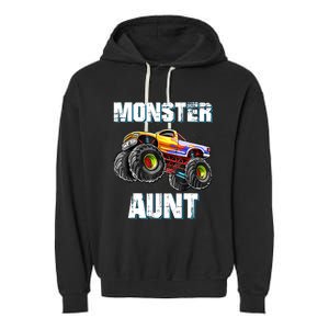 Monster Truck Aunt Garment-Dyed Fleece Hoodie