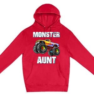 Monster Truck Aunt Premium Pullover Hoodie