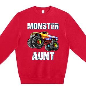 Monster Truck Aunt Premium Crewneck Sweatshirt