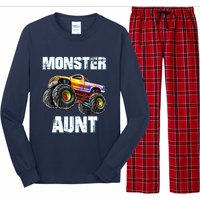 Monster Truck Aunt Long Sleeve Pajama Set