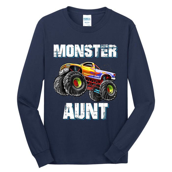 Monster Truck Aunt Tall Long Sleeve T-Shirt