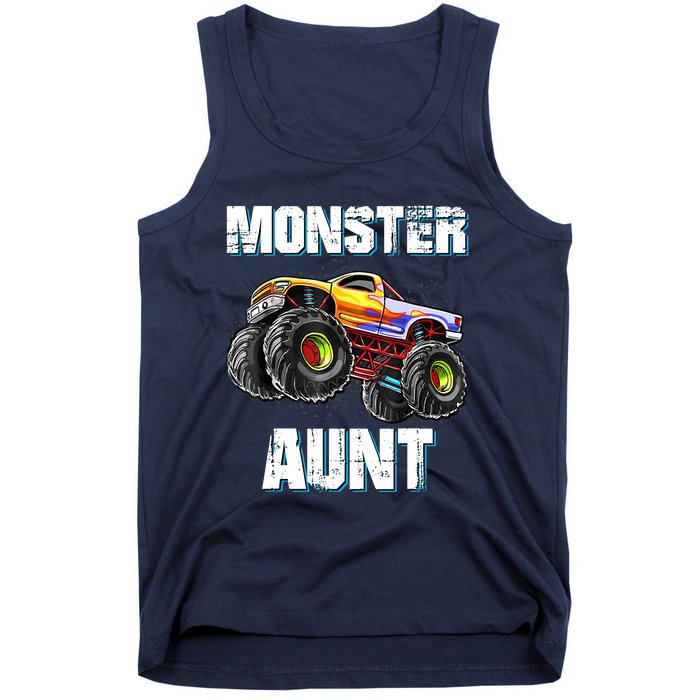 Monster Truck Aunt Tank Top