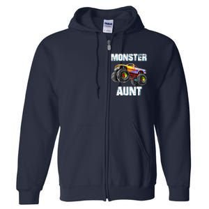 Monster Truck Aunt Full Zip Hoodie