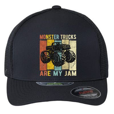 Monster Trucks Are My Jam Flexfit Unipanel Trucker Cap