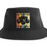 Monster Trucks Are My Jam Sustainable Bucket Hat