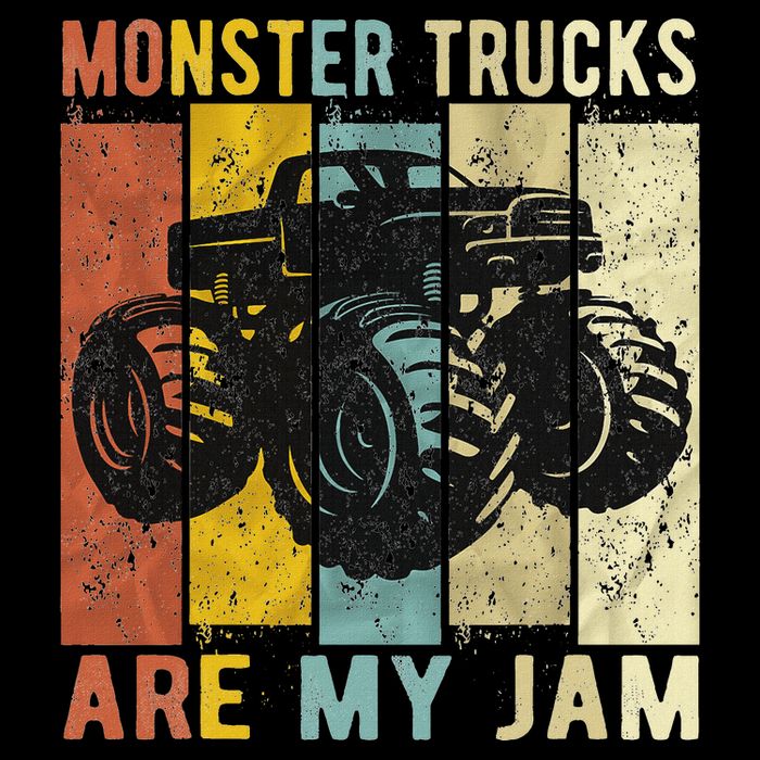 Monster Trucks Are My Jam Sustainable Bucket Hat