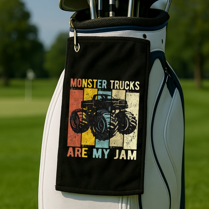 Monster Trucks Are My Jam Golf Towel