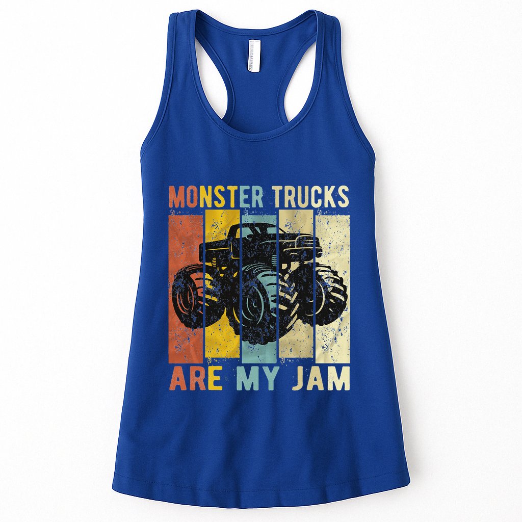 Monster Trucks Are My Jam Womens Tank Top