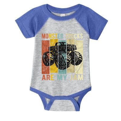 Monster Trucks Are My Jam Infant Baby Jersey Bodysuit