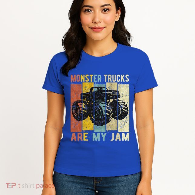 Monster Trucks Are My Jam Womens T-Shirt