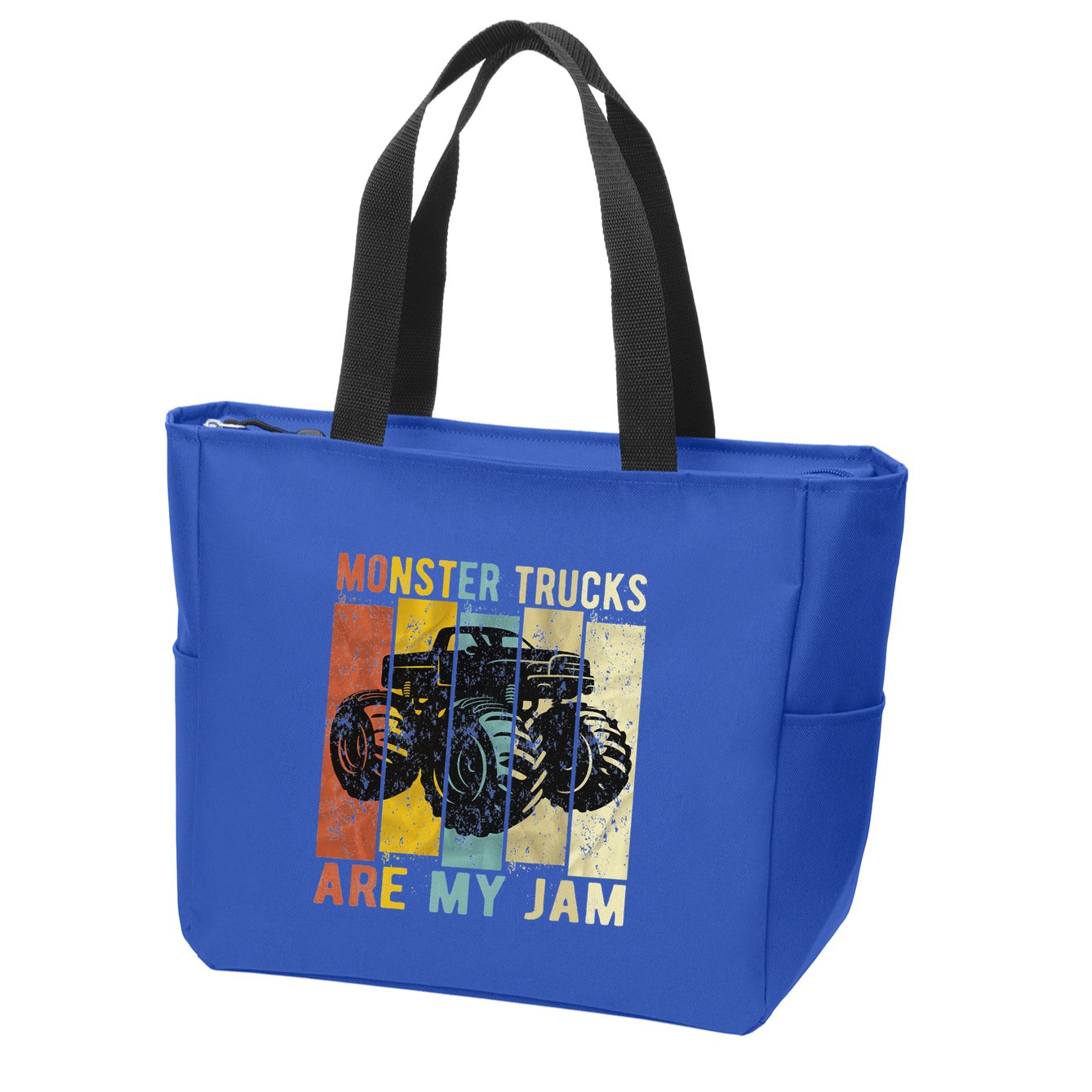 Monster Trucks Are My Jam Zip Tote Bag