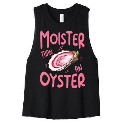 Moister Than An Oyster Women's Racerback Cropped Tank