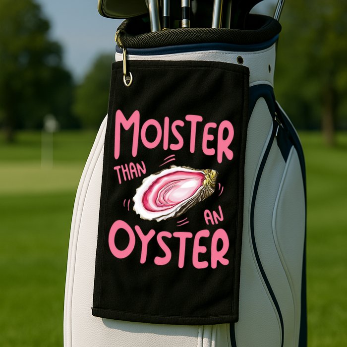 Moister Than An Oyster Golf Towel