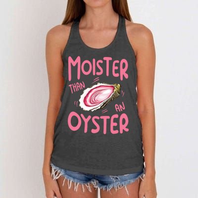 Moister Than An Oyster Women's Knotted Racerback Tank