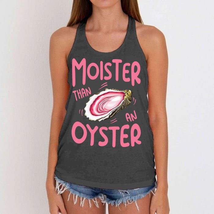 Moister Than An Oyster Women's Knotted Racerback Tank