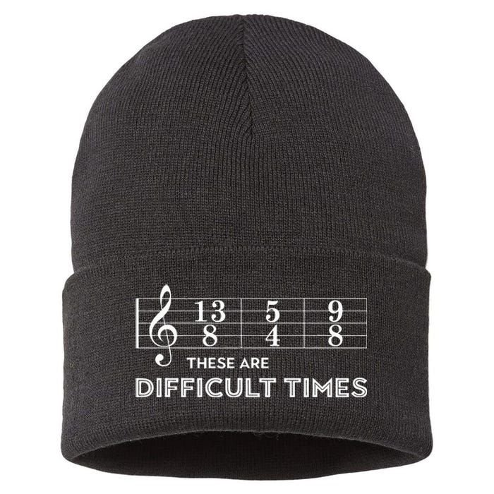 Musician These Are Difficult Times Sustainable Knit Beanie