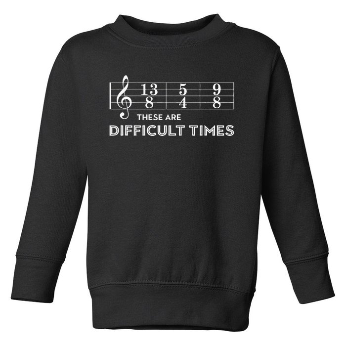 Musician These Are Difficult Times Toddler Sweatshirt