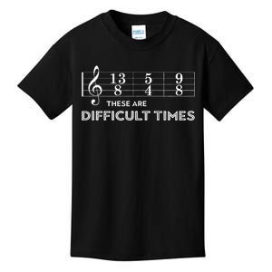 Musician These Are Difficult Times Kids T-Shirt