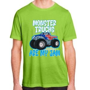 Monster Trucks Are My Jam Funny Monster Trucks Meaningful Gift Adult ChromaSoft Performance T-Shirt