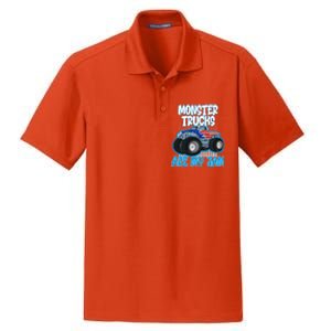 Monster Trucks Are My Jam Funny Monster Trucks Meaningful Gift Dry Zone Grid Polo