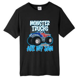 Monster Trucks Are My Jam Funny Monster Trucks Meaningful Gift Tall Fusion ChromaSoft Performance T-Shirt