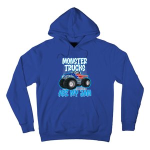 Monster Trucks Are My Jam Funny Monster Trucks Meaningful Gift Hoodie