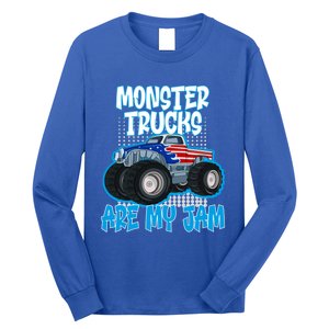 Monster Trucks Are My Jam Funny Monster Trucks Meaningful Gift Long Sleeve Shirt