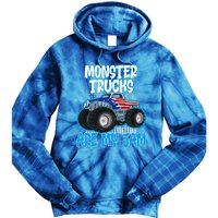 Monster Trucks Are My Jam Funny Monster Trucks Meaningful Gift Tie Dye Hoodie