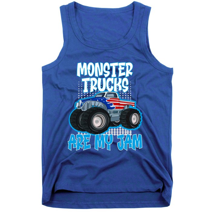 Monster Trucks Are My Jam Funny Monster Trucks Meaningful Gift Tank Top