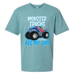 Monster Trucks Are My Jam Funny Monster Trucks Meaningful Gift Sueded Cloud Jersey T-Shirt