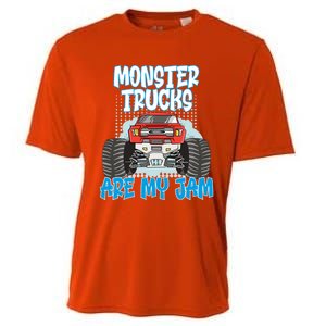 Monster Trucks Are My Jam Monster Truck Cute Gift Cooling Performance Crew T-Shirt