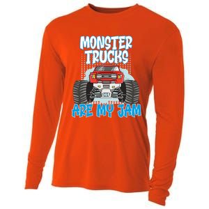 Monster Trucks Are My Jam Monster Truck Cute Gift Cooling Performance Long Sleeve Crew