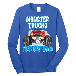 Monster Trucks Are My Jam Monster Truck Cute Gift Long Sleeve Shirt