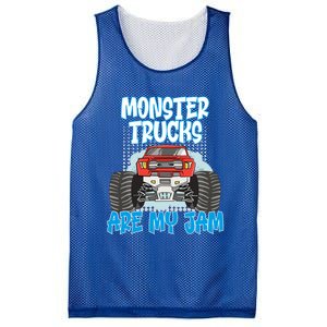 Monster Trucks Are My Jam Monster Truck Cute Gift Mesh Reversible Basketball Jersey Tank