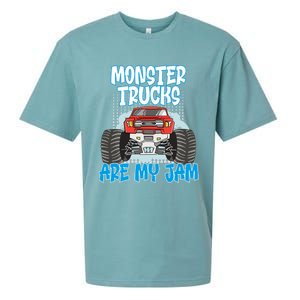 Monster Trucks Are My Jam Monster Truck Cute Gift Sueded Cloud Jersey T-Shirt