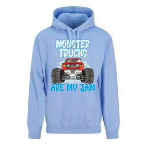 Monster Trucks Are My Jam Monster Truck Cute Gift Unisex Surf Hoodie