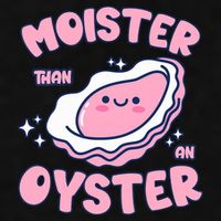 Moister Than An Oyster Inappropriate Shellfish Funny Raunchy Ladies PosiCharge Tri-Blend Wicking Tank