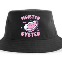 Moister Than An Oyster Inappropriate Shellfish Funny Raunchy Sustainable Bucket Hat