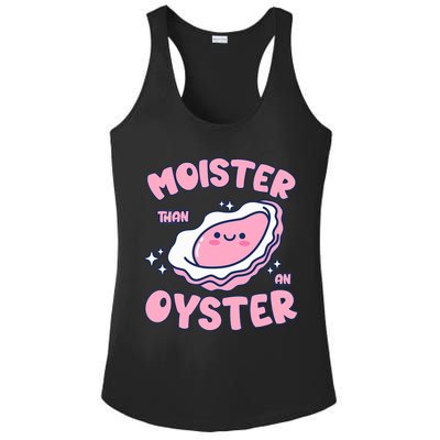 Moister Than An Oyster Inappropriate Shellfish Funny Raunchy Ladies PosiCharge Competitor Racerback Tank