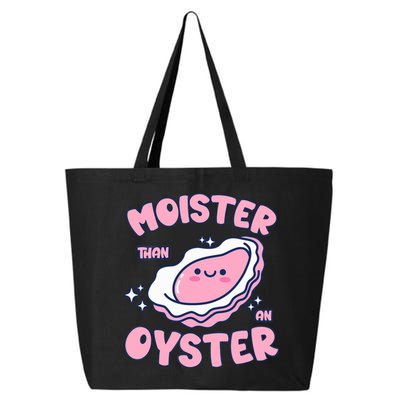 Moister Than An Oyster Inappropriate Shellfish Funny Raunchy 25L Jumbo Tote