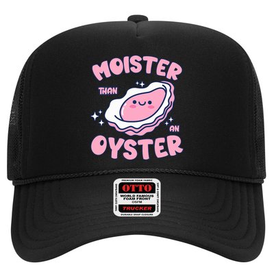 Moister Than An Oyster Inappropriate Shellfish Funny Raunchy Trucker Hat