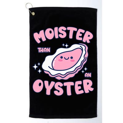 Moister Than An Oyster Inappropriate Shellfish Funny Raunchy Golf Towel