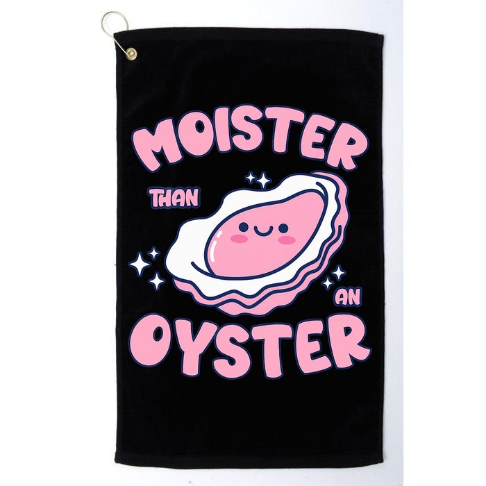 Moister Than An Oyster Inappropriate Shellfish Funny Raunchy Golf Towel