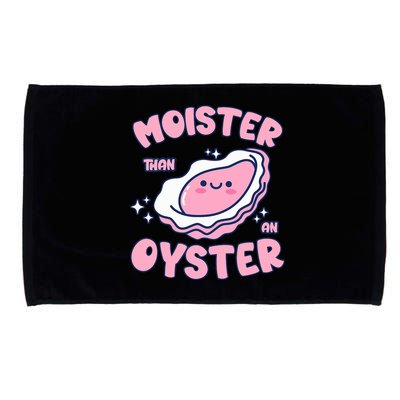 Moister Than An Oyster Inappropriate Shellfish Funny Raunchy Microfiber Hand Towel