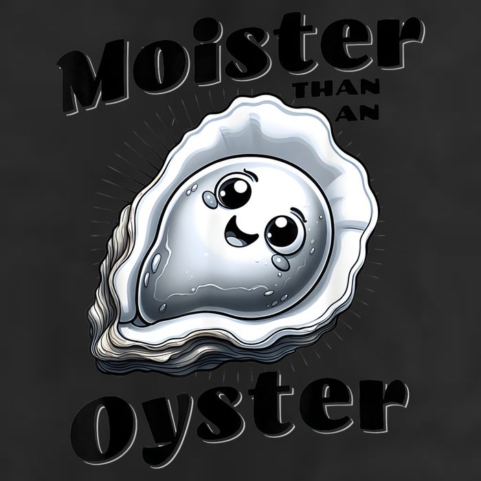 Moister Than An Oyster Funny Shucking Shellfish Seafood 7 Panel Mesh Trucker Snapback Hat