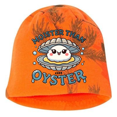 Moister Than An Oyster Funny Shucking Shellfish Seafood Kati - Camo Knit Beanie